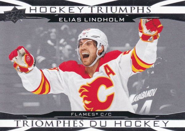insert karta ELIAS LINDHOLM 23-24 Tim Hortons Hockey Triumphs číslo HT-3